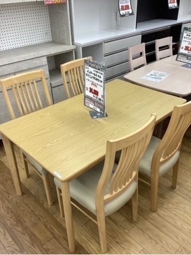 KD-4【新入荷　リサイクル品】ニトリ　インテール2 ダイニング5点セット　ナチュラル