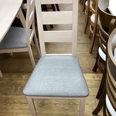 KD-5【新入荷　アウトレット】ダイニング5点セット　ホワイト系