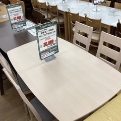 KD-5【新入荷　アウトレット】ダイニング5点セット　ホワイト系