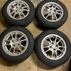 🎵　165/70R14 23年製　BSエコピアNH200C アルミホイール付き