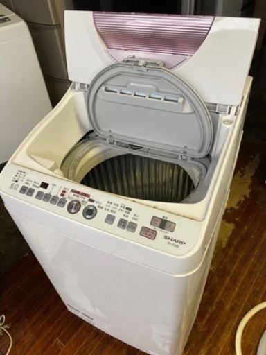 福岡市内配送設置無料　シャープ SHARP ES-TG60L-P [たて型洗濯乾燥機（6.0kg） ピンク系]