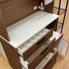 KD-10【新入荷　リサイクル品】ニトリ　ソレル　オープンキッチンボード　ブラウン KD-10【新入荷 リサイクル品】ニトリ ソレル オープンキッチンボード