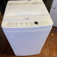 福岡市内配送設置無料　2020年式　ハイアール 4．5kg全自動洗濯機 エディオンオリジナル ホワイト JW-E45CE-W