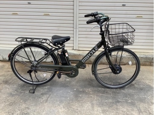 370  ブリヂストン新機種電動アシスト自転車STUPCRUZ26インチカーキイロアルミ