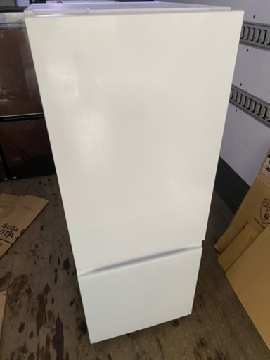 福岡市内配送設置無料　2021年式　冷蔵庫 ホワイト AT-RF160-WH [162L /2ドア /右開きタイプ]