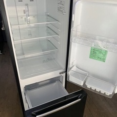福岡市内配送設置無料　2020年式　ハイセンス 冷蔵庫 幅48cm 150L パールブラック HR-D15CB 2ドア 右開き 自動霜取り コンパクト
