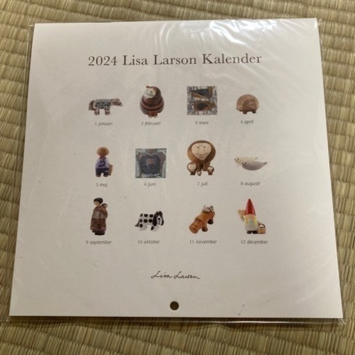 【新品・未使用】2024 リサ・ラーソン セラミックワークス(壁掛けカレンダー)