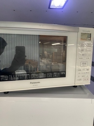 福岡市内配送無料　2019年式　パナソニック エレック オーブンレンジ 23L フラットテーブル 遠赤ヒーター 蒸気センサー ホワイト NE-MS236-W