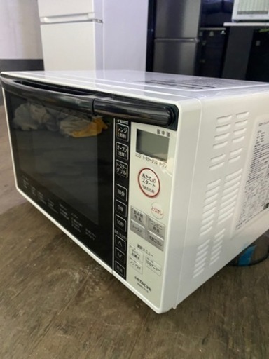 福岡市内配送無料　2019年　日立 電子レンジ オーブンレンジ 18L ターンテーブル 一人暮らし ダイレクトキー操作 MRO-TT5 W ホワイト