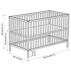 【決まりました】取りに来ていただける方　IKEA ベビーベッド　...