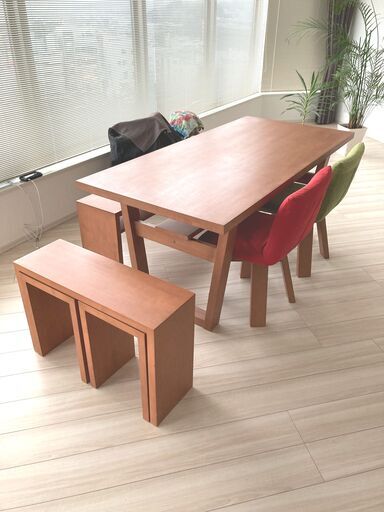 ダイニングセット チェアカバー付き PACCO EV DINING TABLE + PACCO ROUND CHAIR