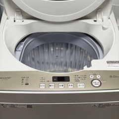 送料・設置込み　洗濯機　6kg SHARP 2020年