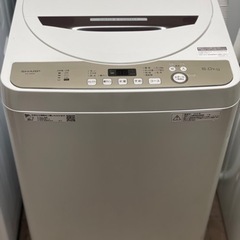 送料・設置込み　洗濯機　6kg SHARP 2020年
