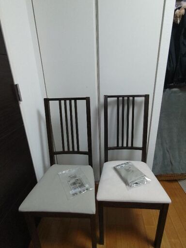 IKEA 椅子(カバー新品) 2脚
