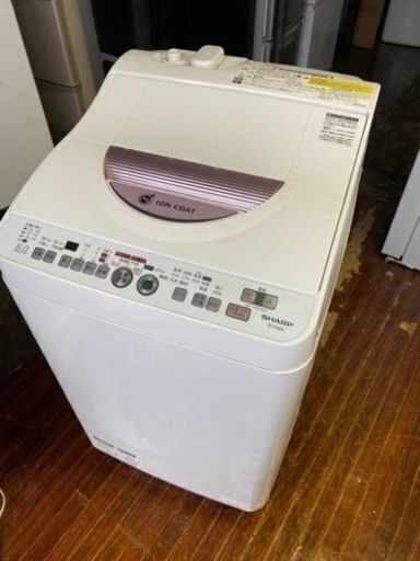 福岡市内配送設置無料　シャープ SHARP ES-TG60L-P [たて型洗濯乾燥機（6.0kg） ピンク系]
