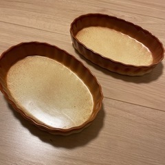 グラタン皿2枚　