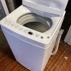 福岡市内配送設置無料　2021年式　全自動洗濯機 ホワイト BW-45A-W [洗濯4.5kg /乾燥機能無 /上開き]