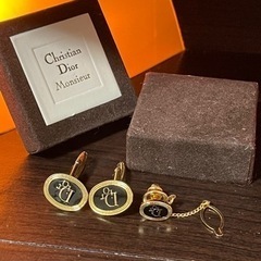 美品 正規品 Dior ディオール ネクタイピン セット