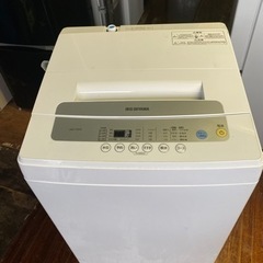 福岡市内配送設置無料　アイリスオーヤマ 洗濯機 5kg 全自動 風乾燥 お急ぎコース ステンレス槽 ホワイトシルバー IAW-T502E