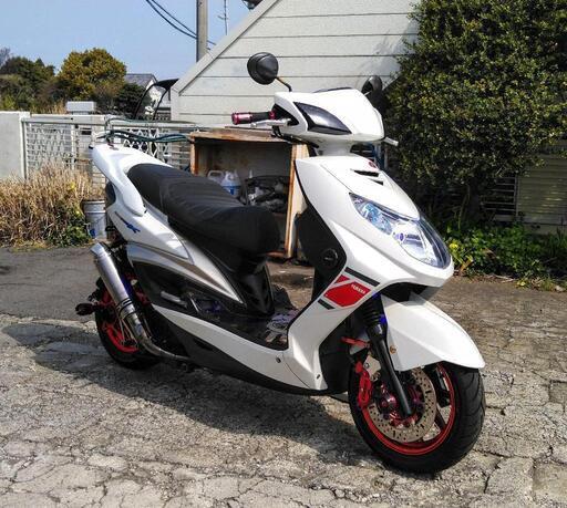 ヤマハ シグナスX RKRSE4640 走行約14800km カスタム多数 社外アルミホイール･マフラーその他付き