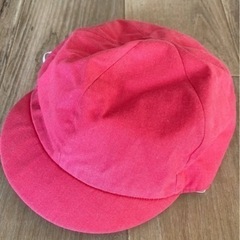 貰ってください　カラー帽子　濃ピンク