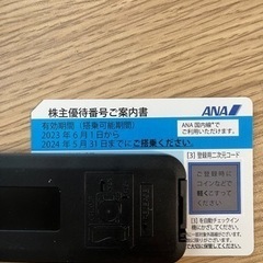 ANA株主優待券　2024 5/31まで搭乗