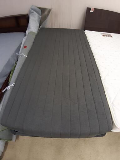【引取先決まりました！】 ベッド bed ベット シングル マットレス付き シングルベッド マットレスセット 脚付き ベット カバー洗濯済み