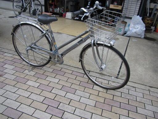 丸石サイクル２７インチ３段変速付き！　中古車　整備済み防犯登録サービス！