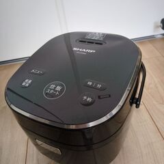 SHARP KS-CF05A 炊飯器　黒　3合　パン調理　ブラック