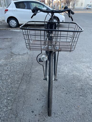 ＜中古・美品車＞KOMACHI・27インチビジネス自転車・6段変速・LEDライト 鍵付・黒色 中古・美品車＞KOMACHI・27インチビジネス自転車・6段変速・LEDライト