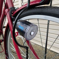 新品★未使　ママチャリ　オートライト　 26インチ　シマノ製6段変速 ロゼ