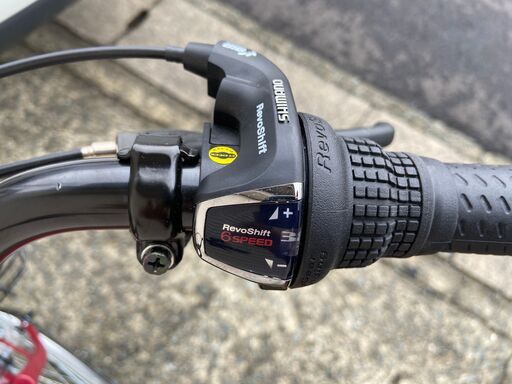 新品☆未使 ママチャリ オートライト 26インチ シマノ製6段変速 ロゼ