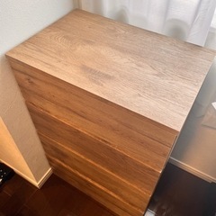 【3棹】アイリスオーヤマウッドチェスト WCH590 アッシュブラウン　