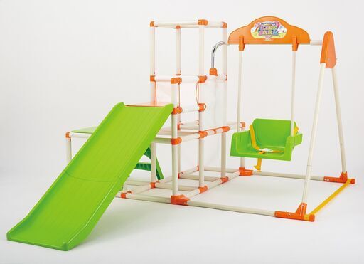 ■11362■美品■おりたたみロングスロープキッズパークSP 野中製作所 ジャングルジム ブランコ 鉄棒 室内遊具 玩具 おもちゃ