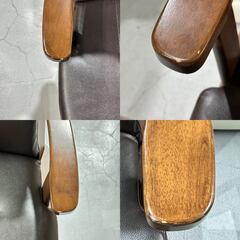 ☆ダイニングセット☆ 2人用 W94～120cm ブラウン 木調 ウッディー