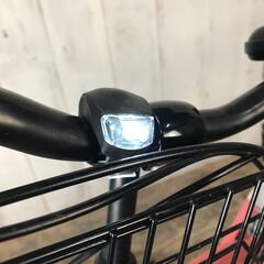 5/9終 Runesic 自転車 ママチャリ 27インチ ピンク 6段変速 かご 鍵