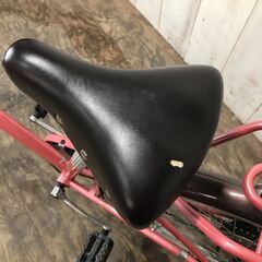 5/9終 Runesic 自転車 ママチャリ 27インチ ピンク 6段変速 かご 鍵