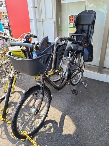 ★店頭にて試乗可★ J4546　丸石サイクル　子供乗せ自転車　ふらっかーずライト　ブラウン　26インチ　3段ギア　オートライト　 クリーニング、簡易メンテナンス済み　【リユースのサカイ柏店】