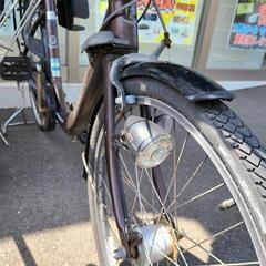 ★店頭にて試乗可★ J4546　丸石サイクル　子供乗せ自転車　ふらっかーずライト　ブラウン　26インチ　3段ギア　オートライト　 クリーニング、簡易メンテナンス済み　【リユースのサカイ柏店】