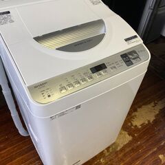 2019年式　シャープ SHARP ES-TX5D-S [タテ型洗濯乾燥機 5.5kg