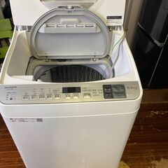 2019年式　シャープ SHARP ES-TX5D-S [タテ型洗濯乾燥機 5.5kg