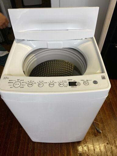 中古 高年式 洗濯機 ハイアール 4.5kg BW-45A-W 2021年製 ホワイト 