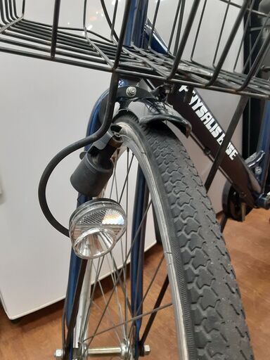 リサイクルショップどりーむ天保山店 No1097 自転車 紺 カゴ付き