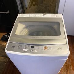北九州市内配送無料店2022年式　全自動洗濯機 ホワイト AQW-S5M-W  [洗濯5.0kg /上開き]