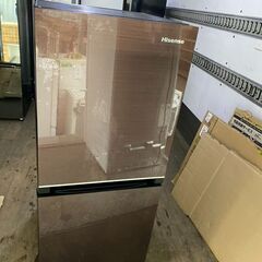 2020年式ガラス冷蔵庫 ブラウン HR-G13B-BR [2ドア /右開きタイプ /134L]