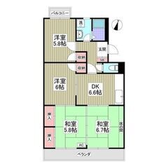 💙初期費用8万円！フリーレント1ヶ月！敷礼０！《4DK》前橋市♦...