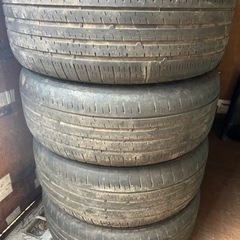 17インチホイールタイヤセットタイヤ外減りあり　10アルファードから外してます