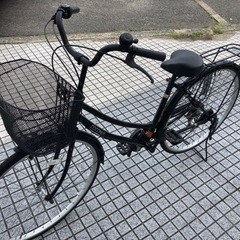 【27インチ自転車】美品❗️外装6段変速　前後タイヤ、前カゴ新品❗️若林自転車　膳所店　SALE中❗️