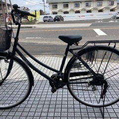 【27インチ自転車】美品❗️外装6段変速　前後タイヤ、前カゴ新品❗️若林自転車　膳所店　SALE中❗️
