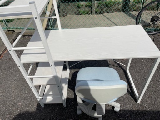 机パソコンデスク　棚セット　学習机